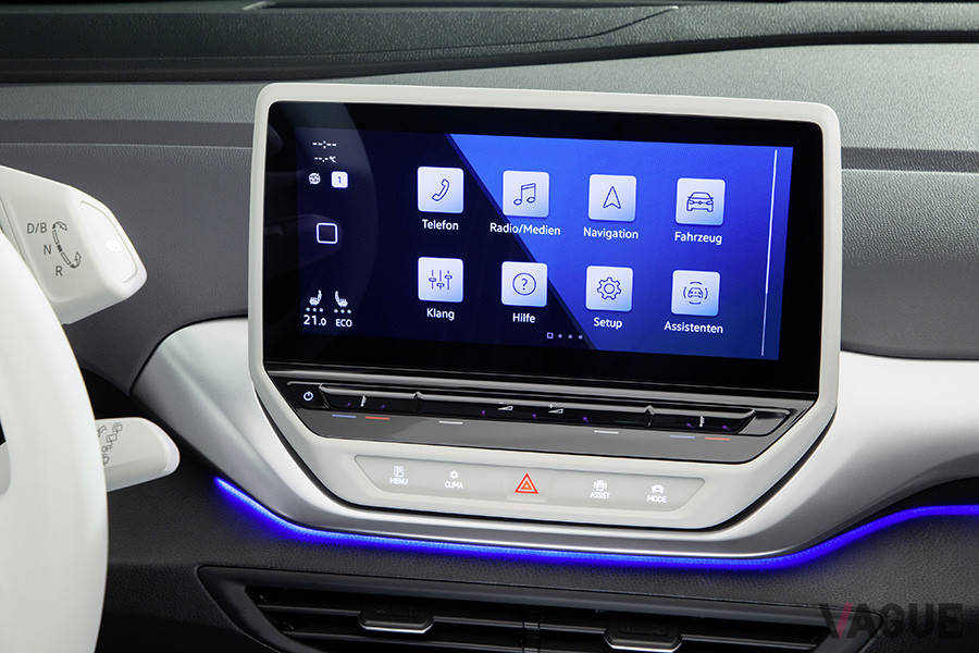 VWの電気自動車（BEV）SUV、「ID.4」のタッチスクリーン