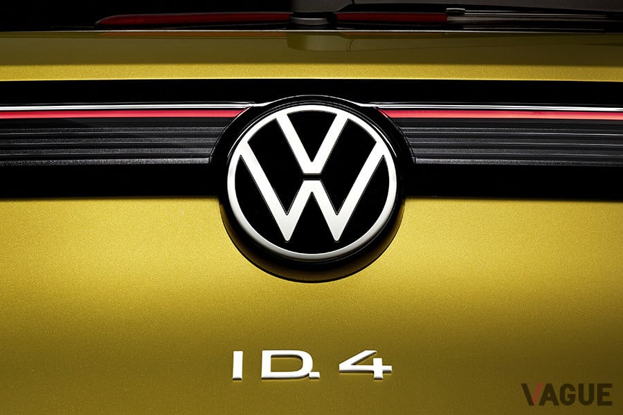 VWの電気自動車（BEV）SUV、「ID.4」のエンブレム
