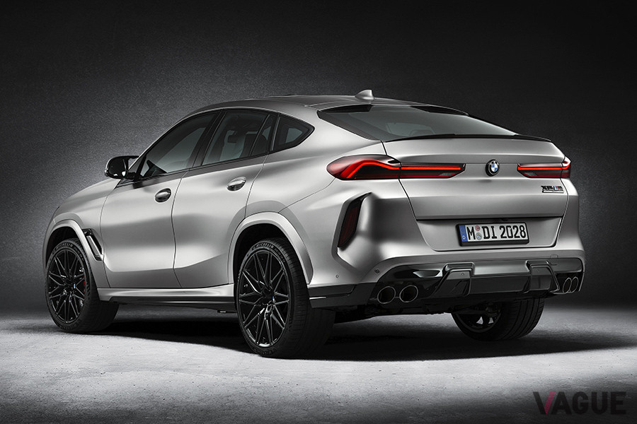 「BMWインディビジュアル・フローズンダークシルバー」のボディカラーをまとった「X6 Mコンペティション」