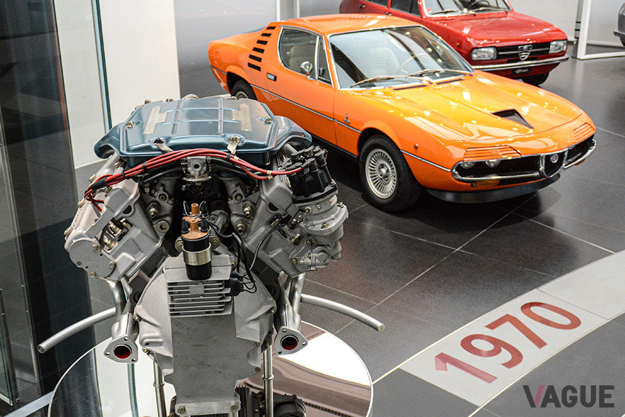 現在のムゼオ・ストーリコ・アルファロメオに展示される生産型