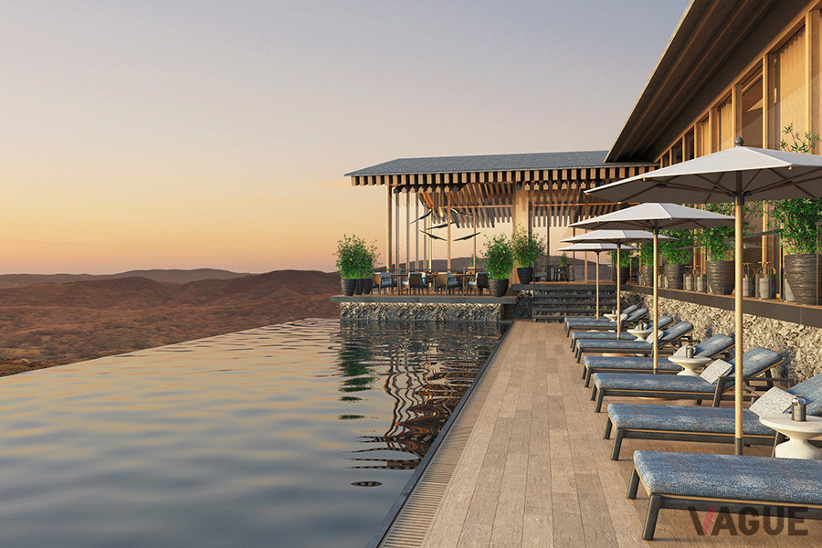 フィットネスジムや25mプール、スパ、天然温泉で体を休めリラックスすることも可能となるクラブハウス