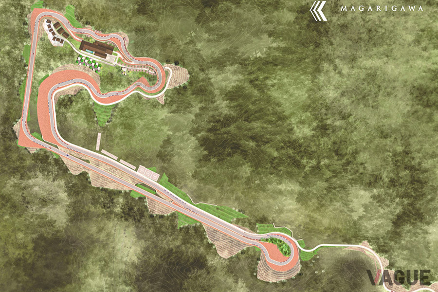 峠道のような上り20%、下り16％勾配、未知のスピードを体験できる800mのストレートを持つ全長3.5kmというコース
