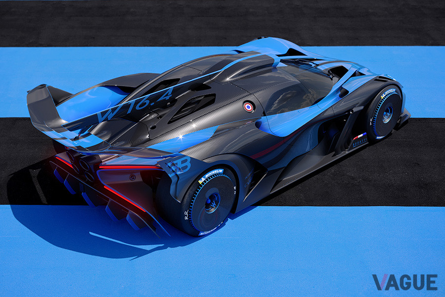 最高出力1850ps、最大トルク1850Nm、最高速度500km／h以上というブガッティ「ボライド」