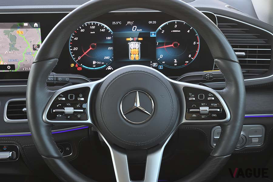 メルセデス・ベンツ「GLS 400d 4マティック」のハンドル