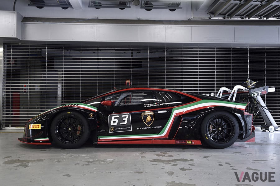 2017年製の「ウラカンGT3」。「THE EMPEROR racing（エンペラー・レーシング）TEAM」が所有するレース未使用の固体