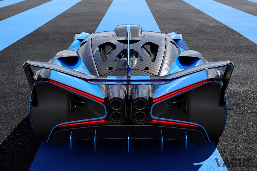 最高出力1850ps、最大トルク1850Nm、最高速度500km／h以上というブガッティ「ボライド」
