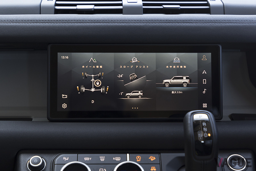 スクリーンでは傾斜角は24度もあった