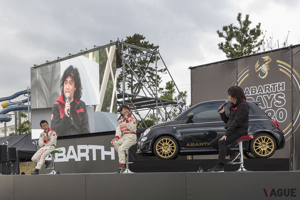 モータージャーナリストの嶋田智之氏司会によるプロドライバーとのトークイベントも盛りあがった。