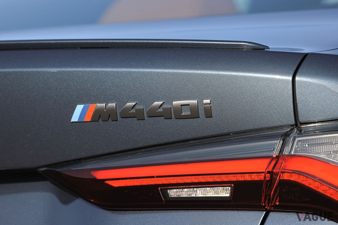 BMW新型「M440i xドライブ クーペ」のリアエンブレム