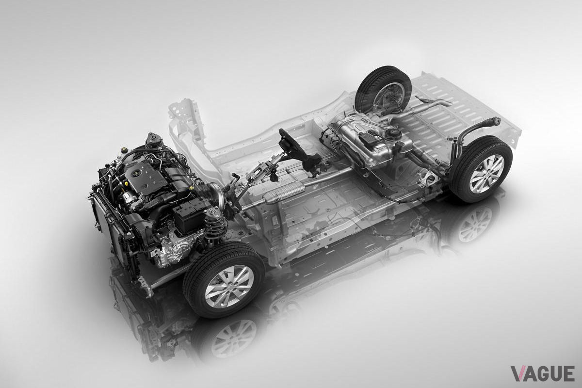 プジョー新型「リフター」のプラットフォーム。「EMP2」と呼ばれる最新型