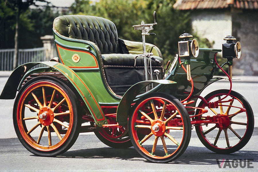 1899年にオペルがはじめて製造した自動車、パテントモーターヴァーゲン「システム・ルッツマン」