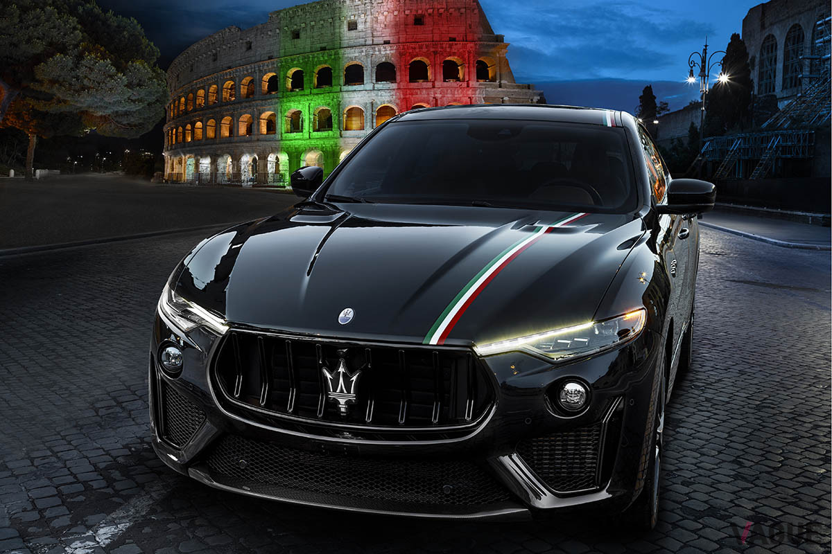 イタリア本国で、2020年6月26日に発表されたトリコロールカラーをまとったレヴァンテは、トロフェオ2台とGTS3台の計5台が製作され、EMEA市場の主要都市にて展示されていた