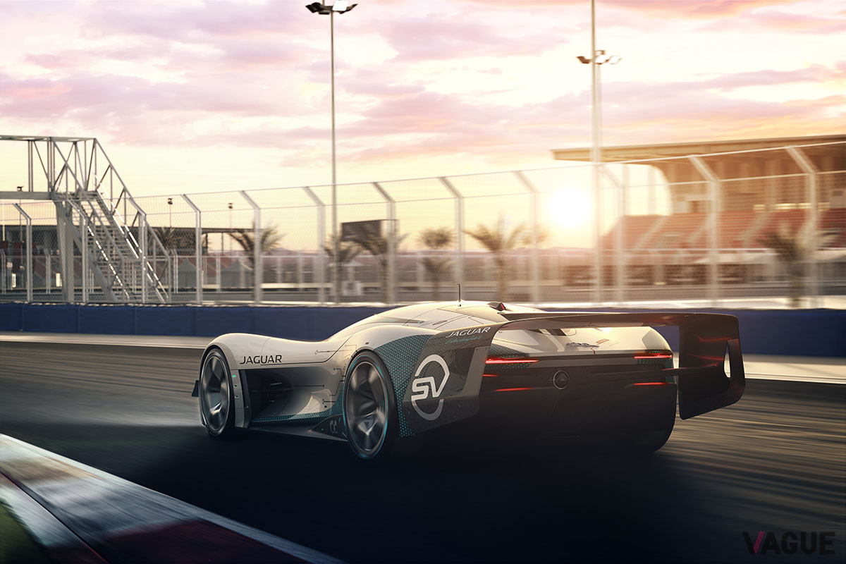 PlayStation4用「グランツーリスモ」向けのフル電気自動車（EV）のバーチャル・レーシングカー、ジャガー「Vision Gran Turismo SV」