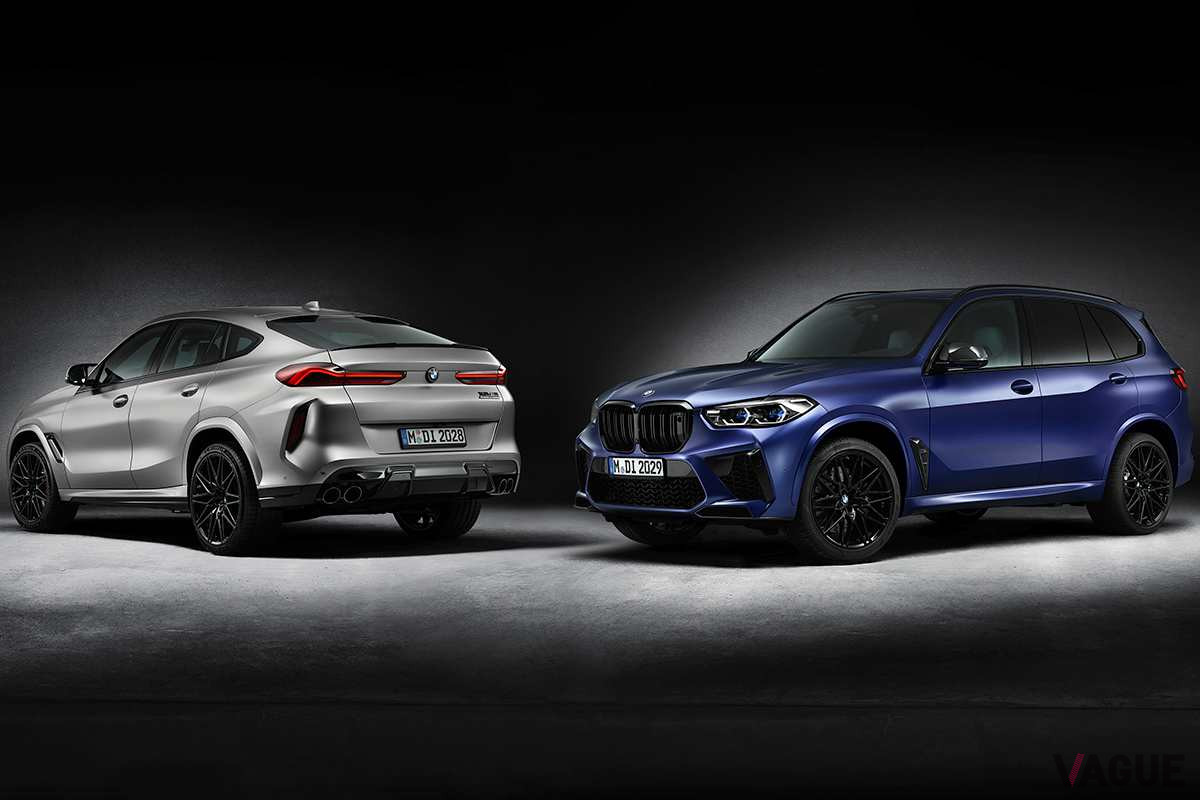 BMW「X5Mファーストエディション」（右）とBMW「X6Mファーストエディション」（左）