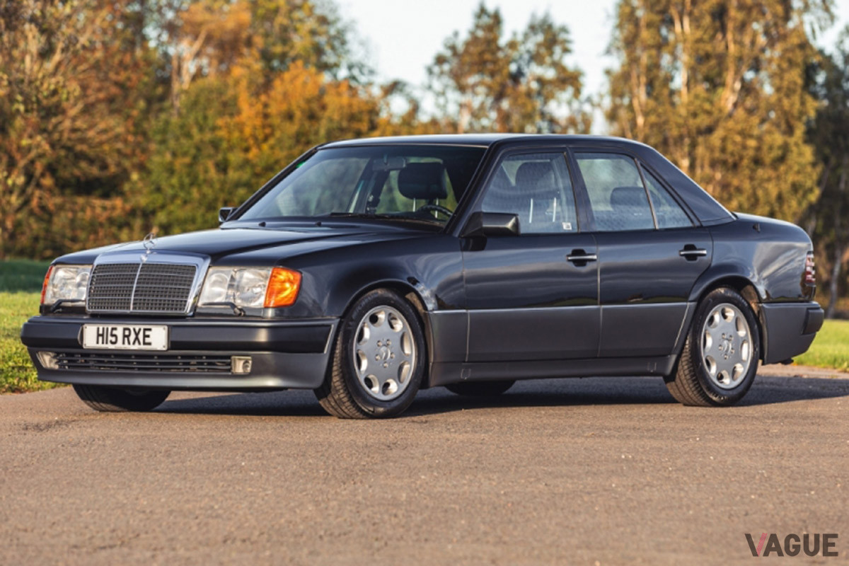 1992年式、走行距離12万km強のメルセデス・ベンツ「500E」は流札となった（C）SILVERSTONE AUCTIONS