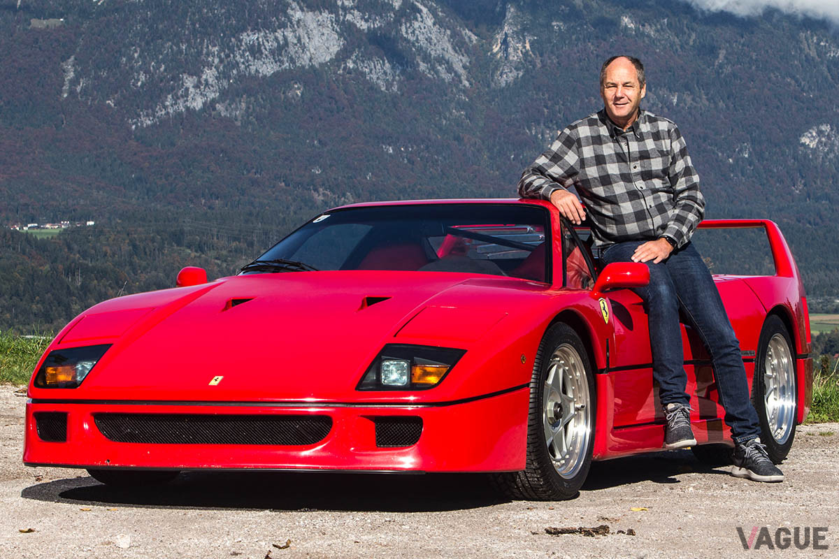 ゲルハルト・ベルガーが所有していたというヒストリーが加わった「F40」（C）2020 Courtesy of RM Sotheby's