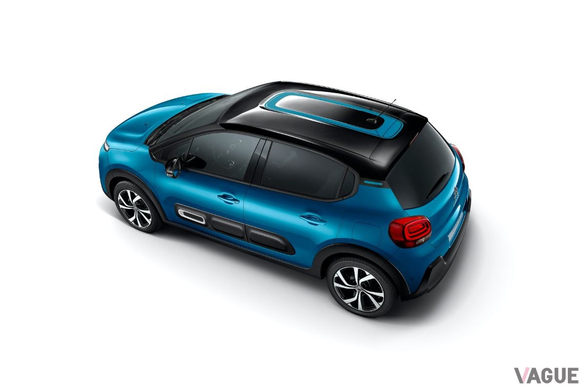 シトロエン改良新型「C3」。ボディカラーはスプリングブルー