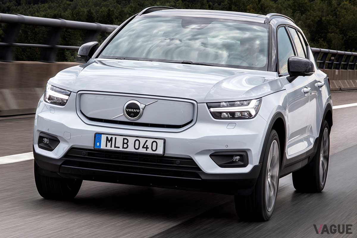 フルEVのボルボ「XC40 リチャージP8 AWD」。2021年に日本でも登場する予定だ