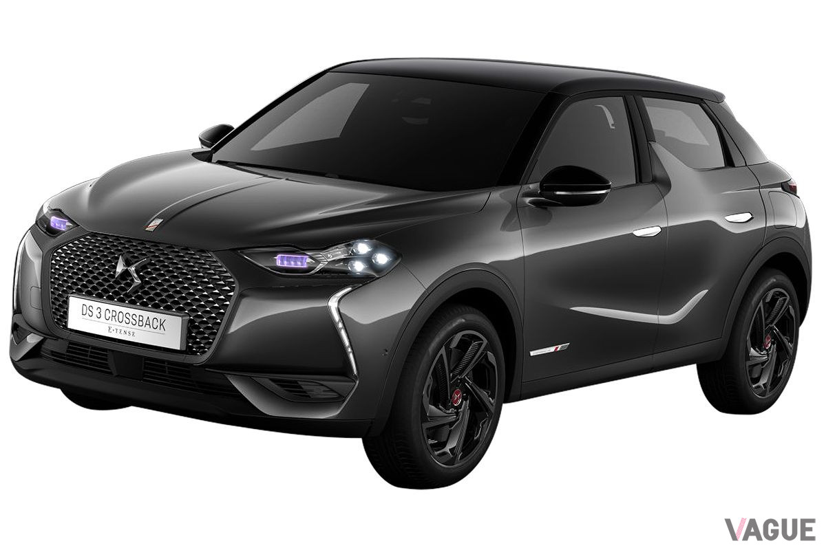 特別仕様車「DS3クロスバック パフォーマンスライン」。写真のボディカラーはグリ プラチナム／ノアールペルラネラ