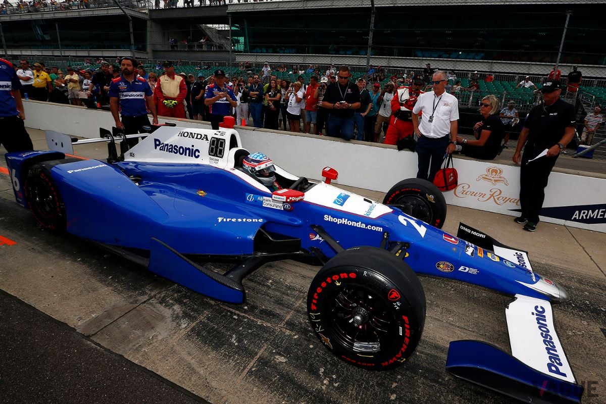 2017年5月におこなわれた第101回インディ500で優勝した佐藤琢磨選手のマシン