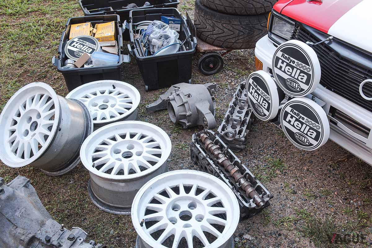 豊富なスペアパーツと共に出品されたアウディ「クワトロ グループ4」（C）2020 Courtesy of RM Sotheby's