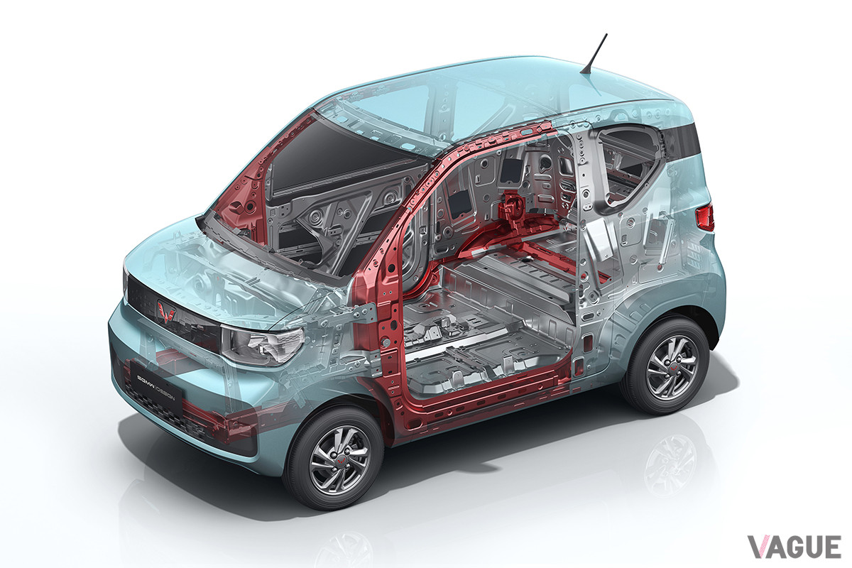中国の上汽通用五菱汽車が2020年7月末に発売した電気自動車「宏光MINI EV」。車両価格は2万8800元（約46万円）から
