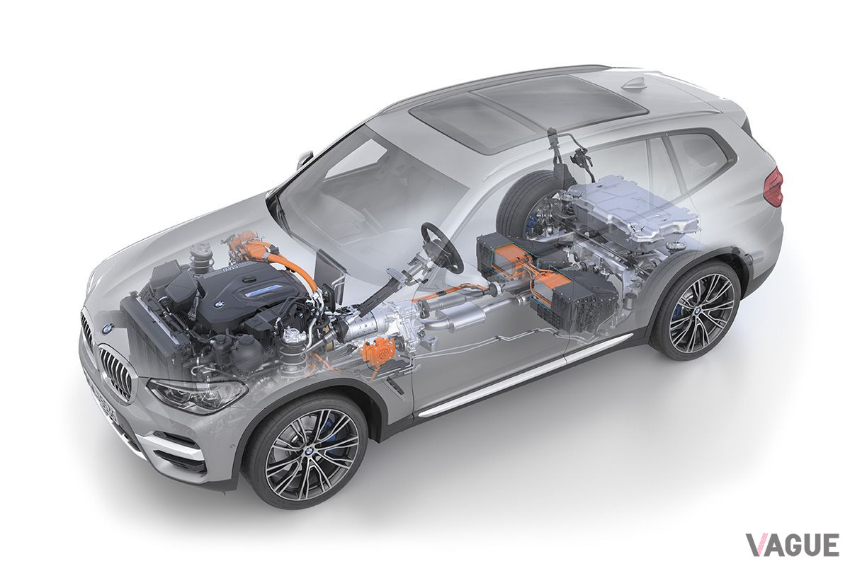「X3 xDrive 30e」のシステム図