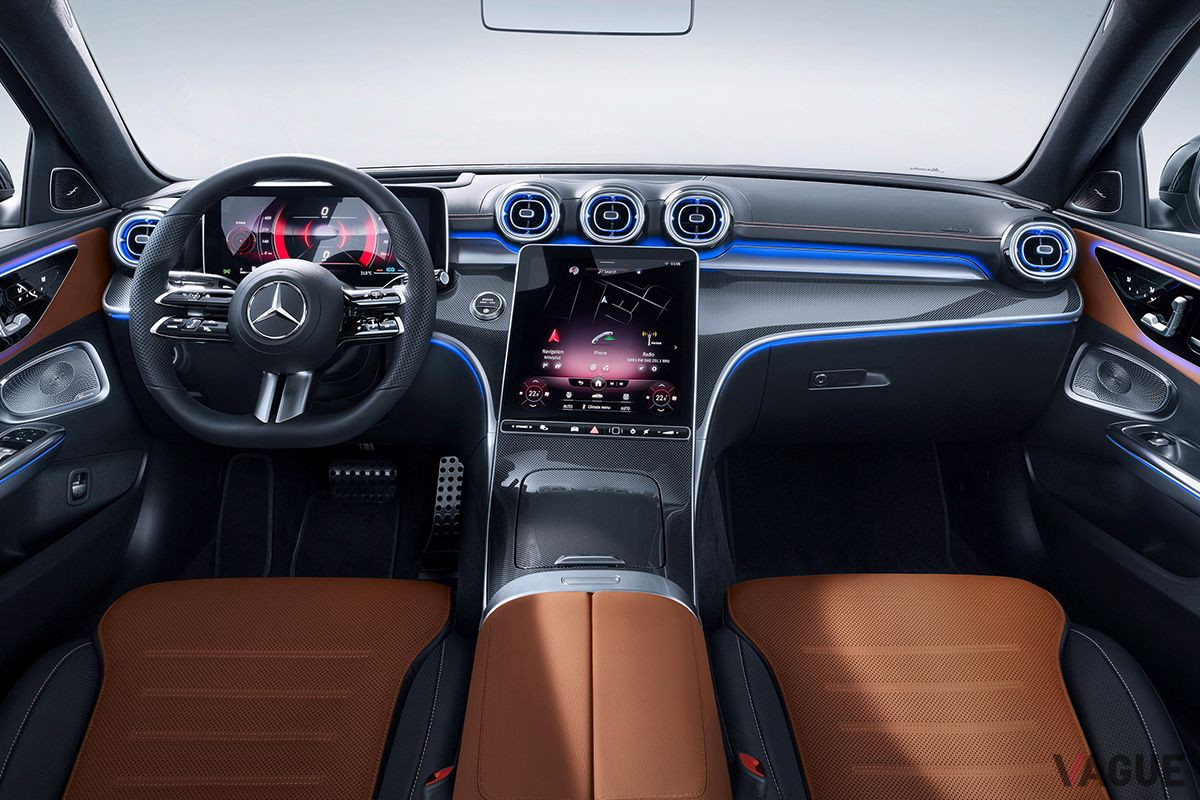 メルセデス・ベンツ新型「Cクラス」のインパネ