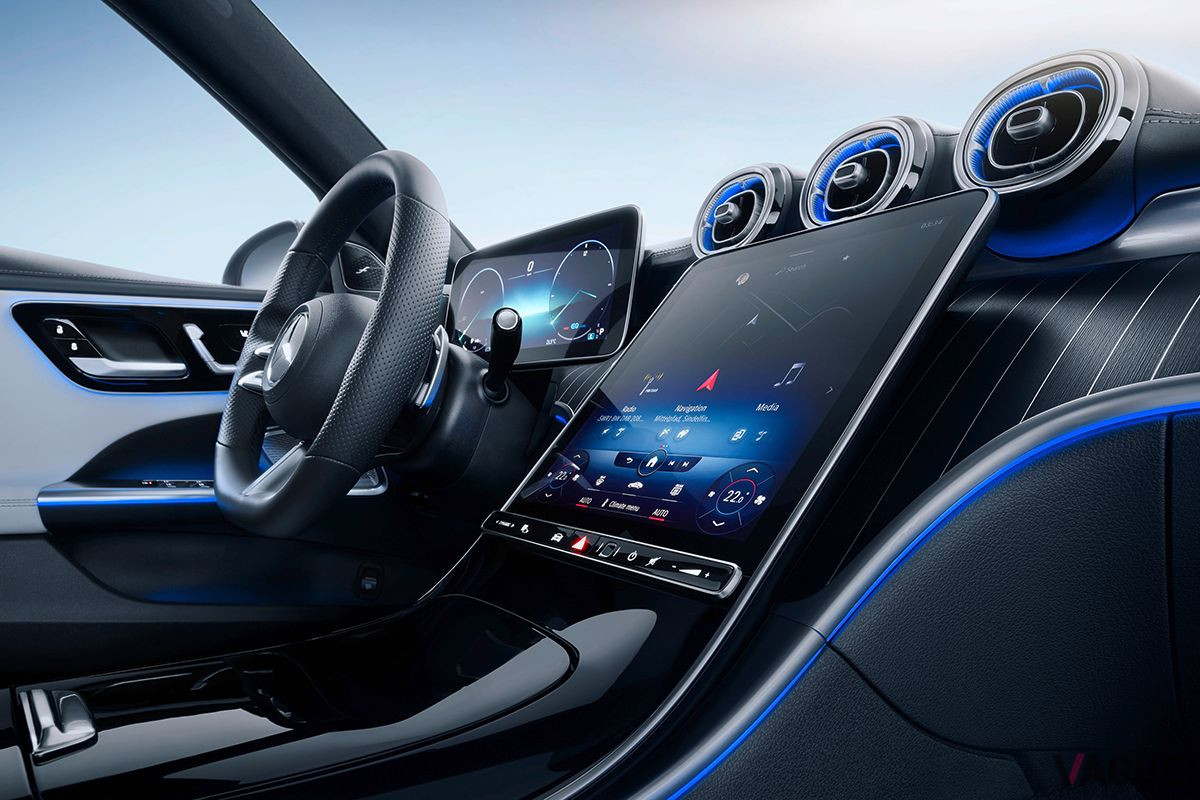 メルセデス・ベンツ新型「Cクラス」のインパネ