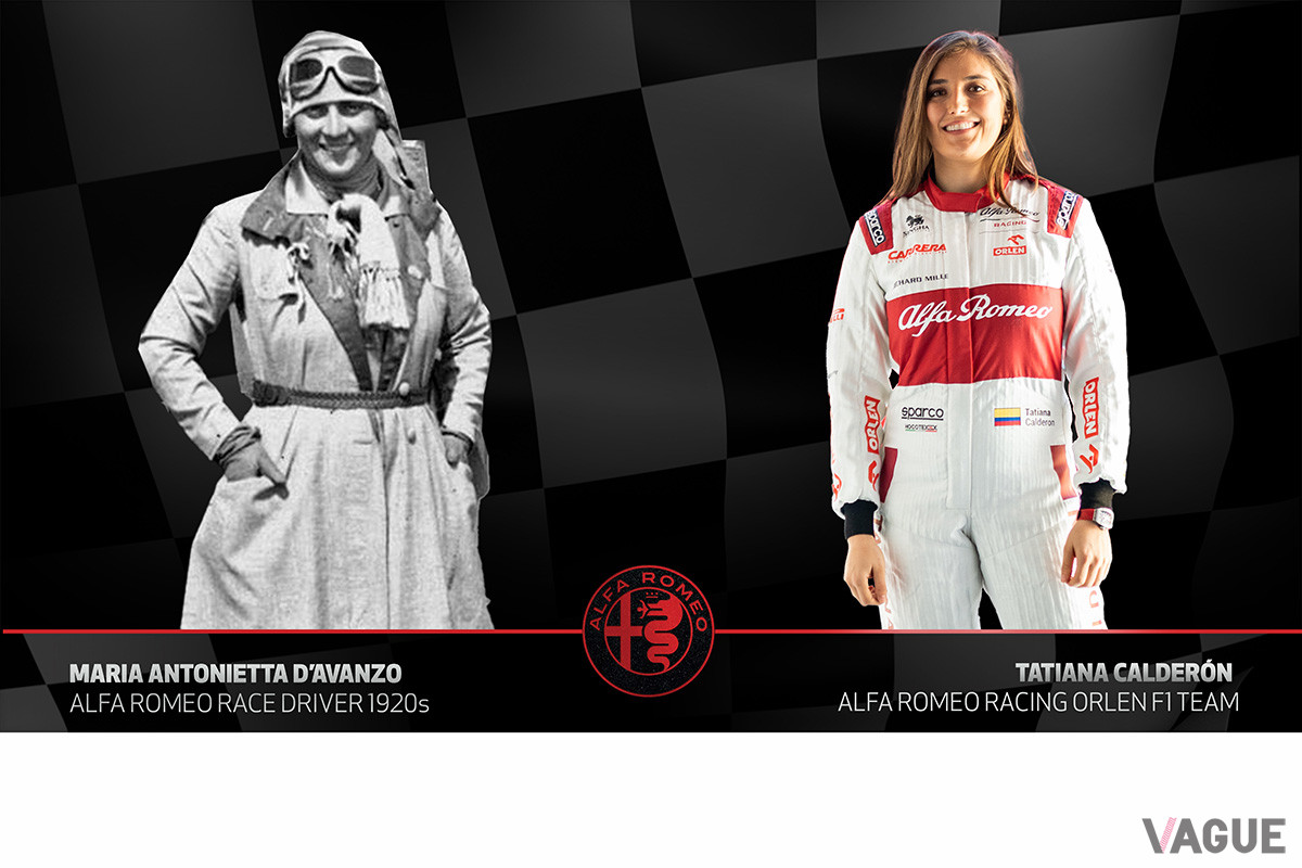 マリア・アントニエッタ・ダヴァンツォ（左）とタチアナ・カルデロン（右）。ふたりの間には、およそ100年の時が経過している