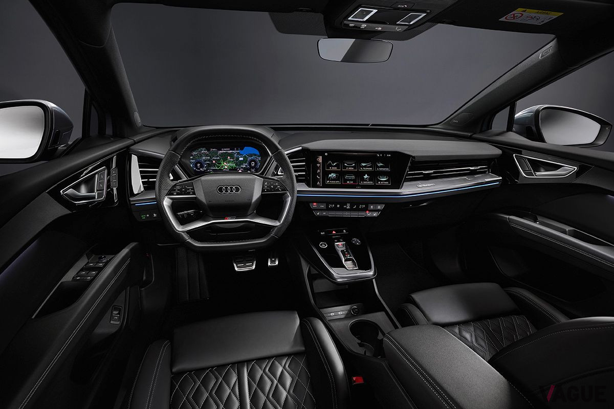 アウディの新型EV「Q4 e-tron」のインパネ
