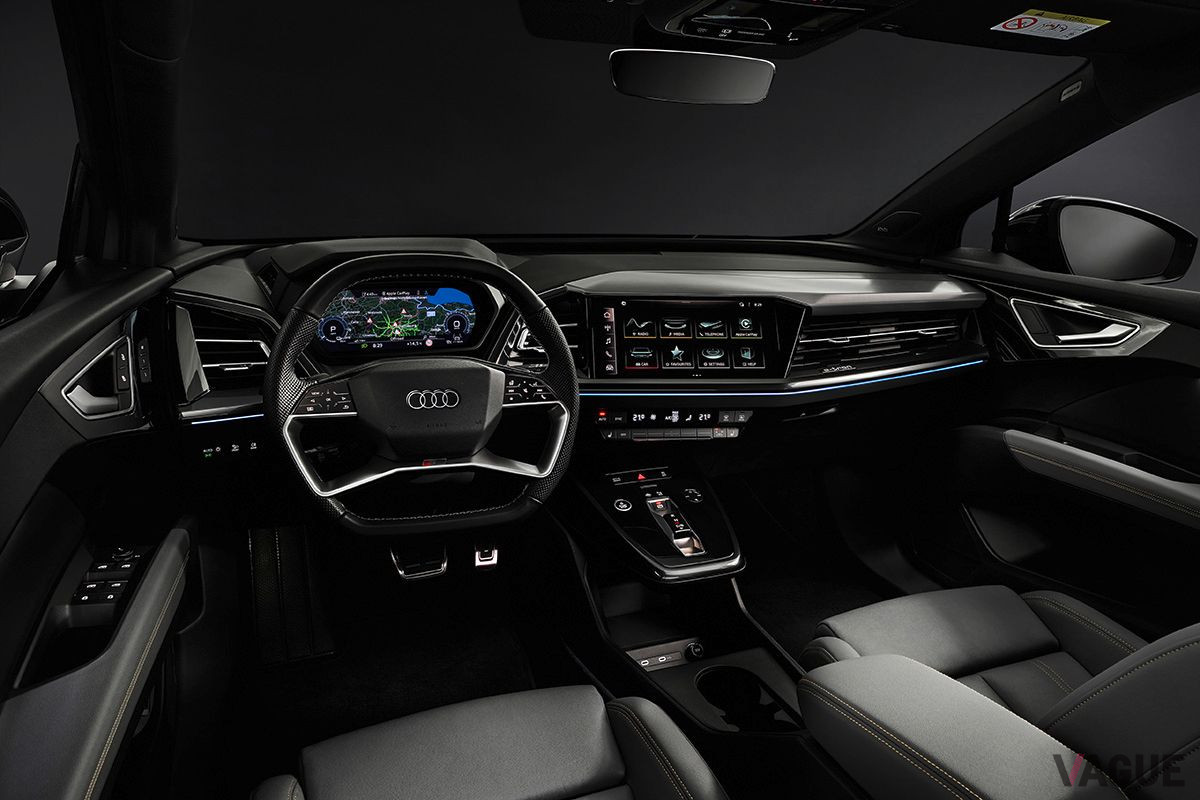 アウディの新型EV「Q4 e-tron」のインパネ