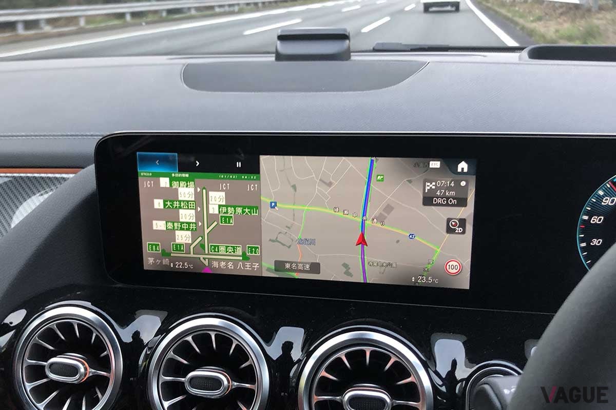 ETC2.0対応ナビには高速道路や有料道路の交通情報が表示される