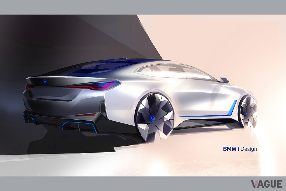 BMW「i4」のデザインスケッチ