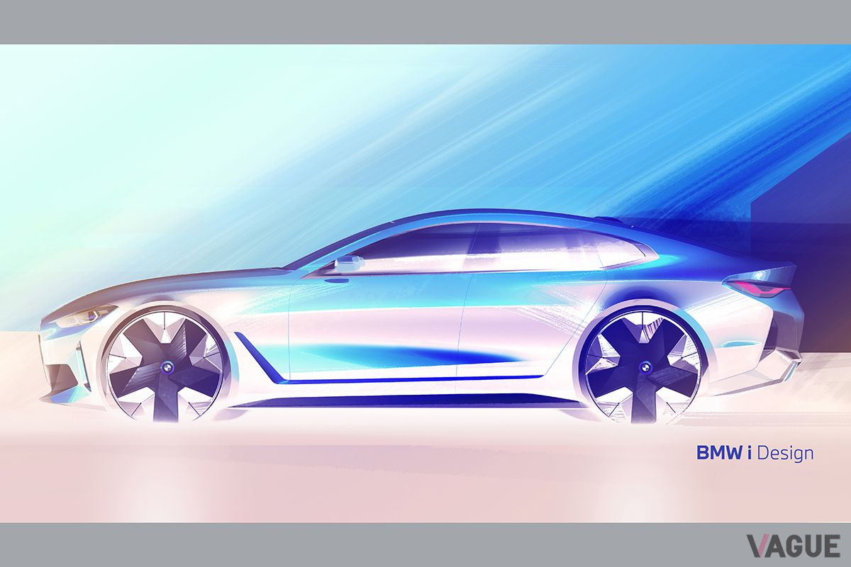 BMW「i4」のデザインスケッチ