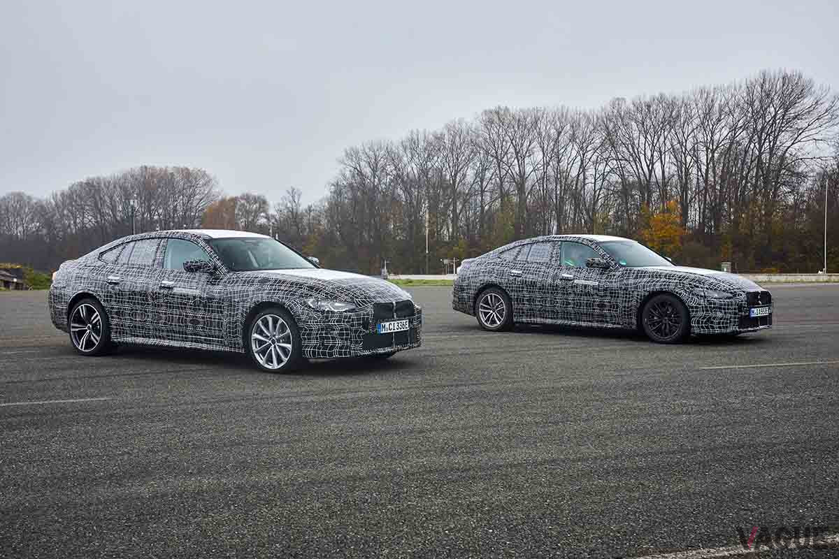 最終走行テストをおこなうBMW初となる4ドアグランクーペタイプの電気自動車（EV）「i4」