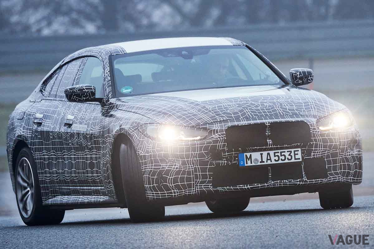 最終走行テストをおこなうBMW初となる4ドアグランクーペタイプの電気自動車（EV）「i4」