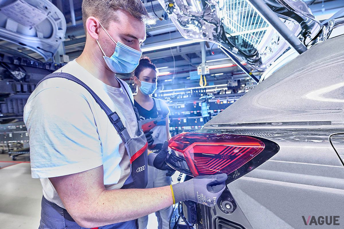 ドイツ・ザクセン州にあるツヴィッカウ工場で生産が開始されたアウディの新型電動コンパクトSUV「Q4 e-tron」