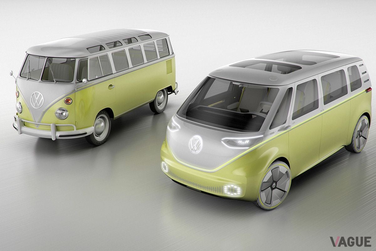 VW「ID.BUZZ」コンセプトとVW「タイプ2」
