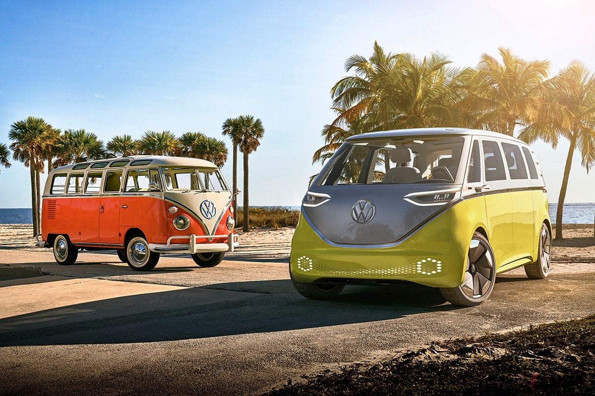 VW「ID.BUZZ」コンセプトとVW「タイプ2」