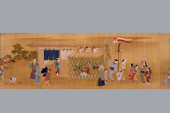 「十二ヶ月風俗図巻」菱川師宣　江戸時代(17世紀)　静嘉堂文庫美術館蔵【全期間展示】