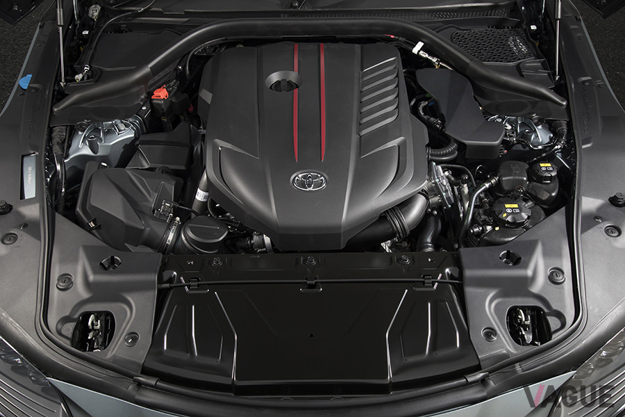 スープラRZの3リッター直6エンジン。型式は「B58」で、2020年4月28日に一部改良をおこない、387ps・500NmとZ4と同じ出力・トルクに引き上げられた