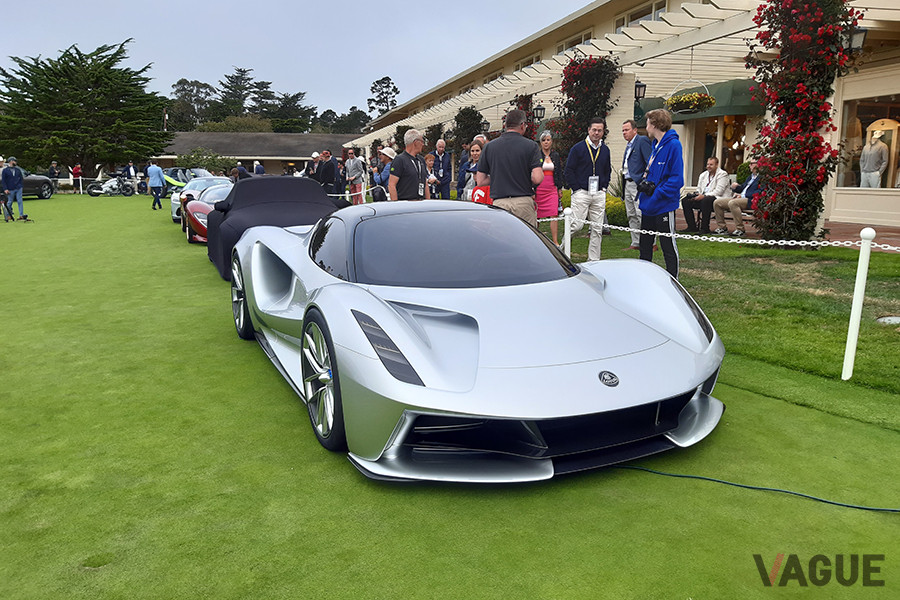 2019年のペブルビーチ・コンクール・デレガンスで登場したロータス「エヴァイヤ」