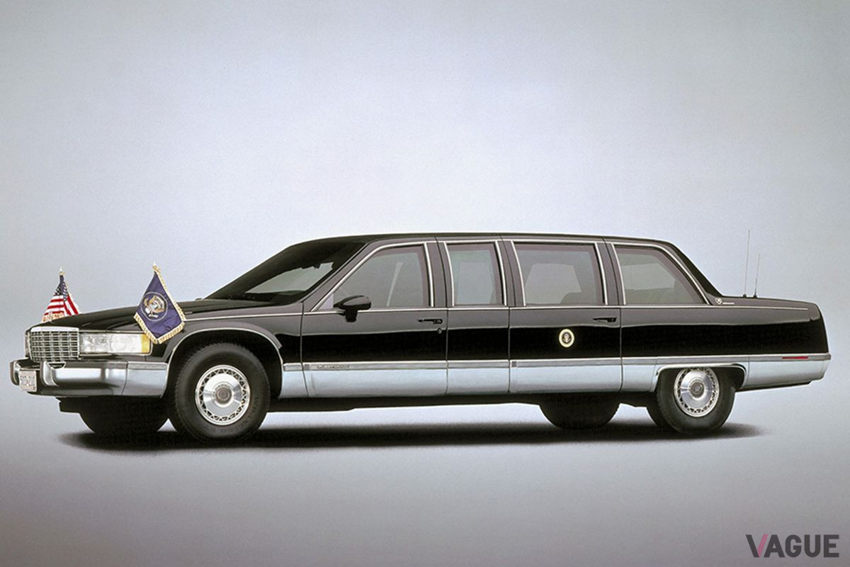 キャデラックはアメリカ大統領専用車としても数多く使われてきた。写真は1996年製キャデラック「プレジデンタルリモ」