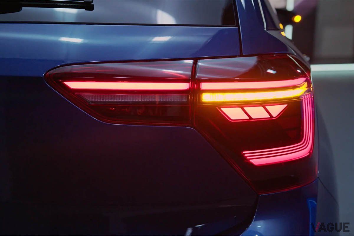 VW改良新型「ポロ」のリアLEDライト