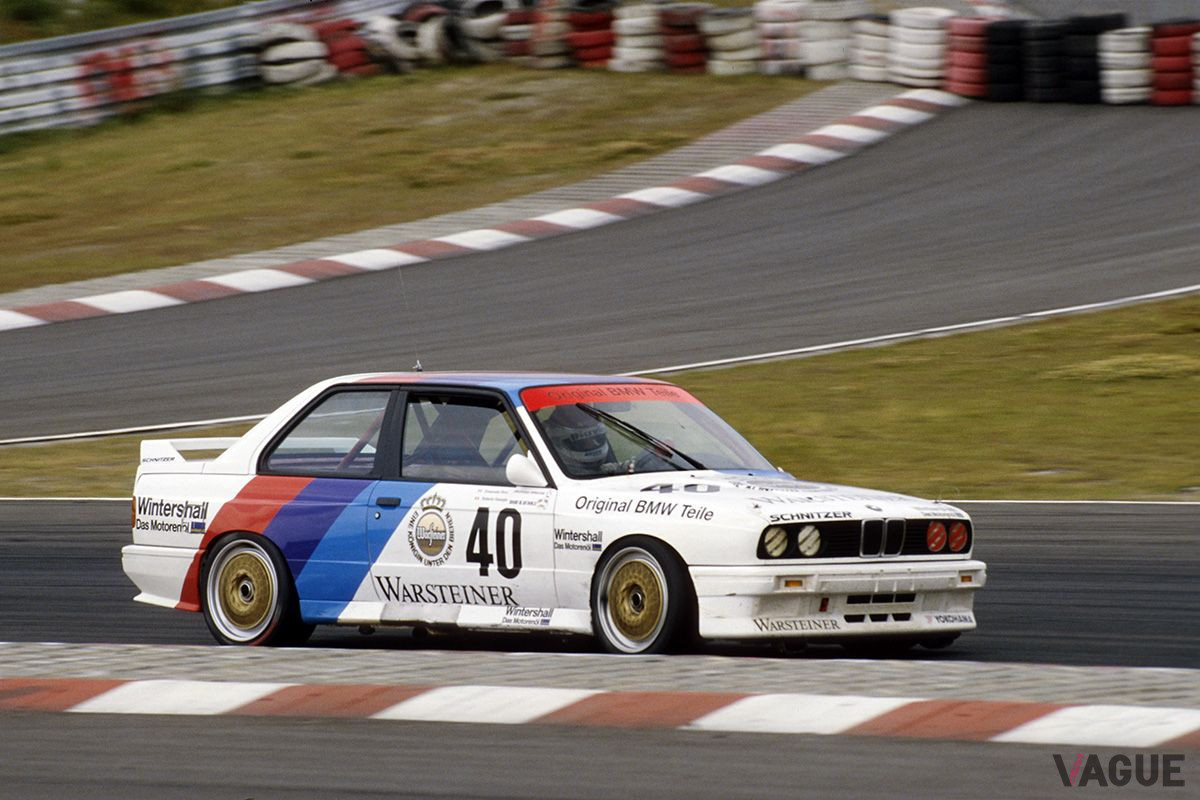 E30型初代M3レースカー。DTM（ドイツツーリングカー選手権）の1989年シリーズに参戦した