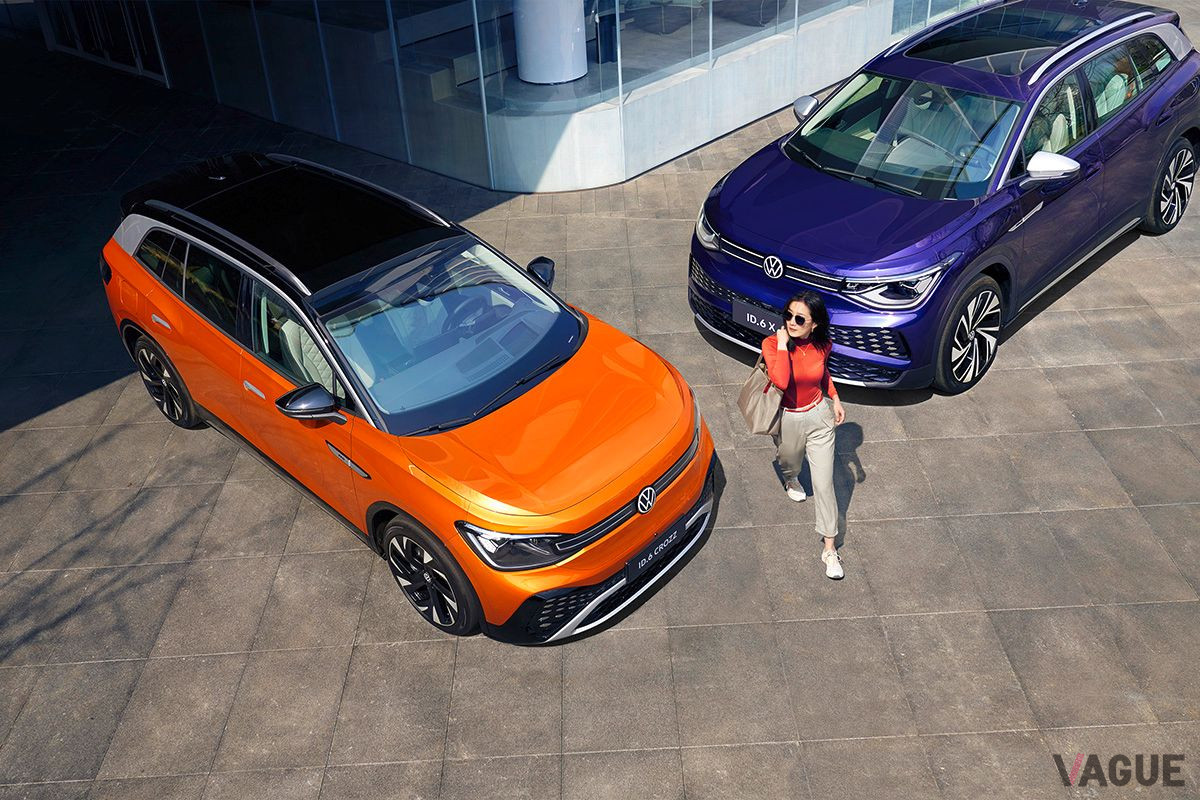 上海モーターショー2021で世界初公開されたVWのEV「ID.6」