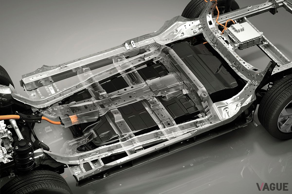 2021年1月に発売されたマツダ初の量産電気自動車「MX−30 EVモデル」のバッテリー