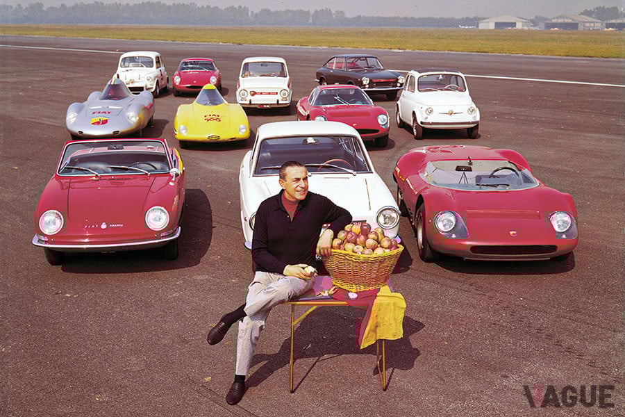 フィアット車をベースにスポーツカーやレーシングカーを開発し数々のレースにワークス態勢で参戦した、カルロ・アバルト