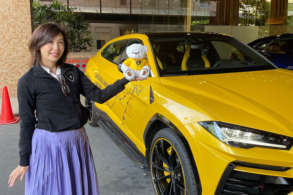 今回のお伴のくまちゃん。次のドライバーへお渡ししました